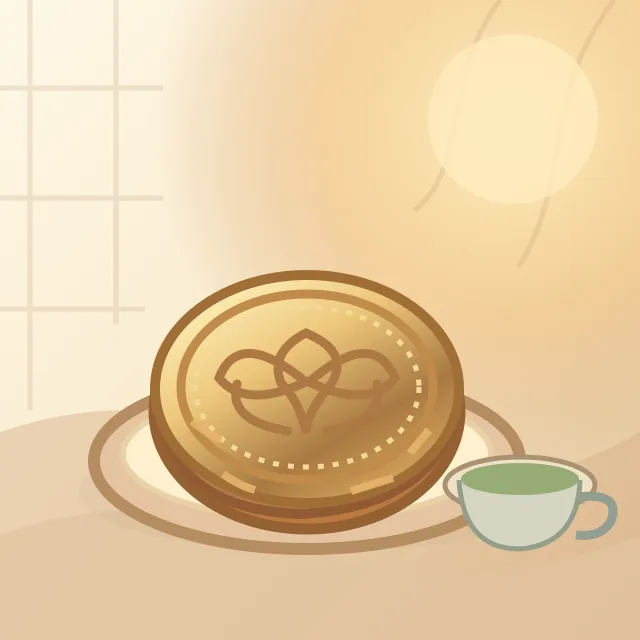 Go4D original illustration of Moon Cake, a documented meaning for 2611