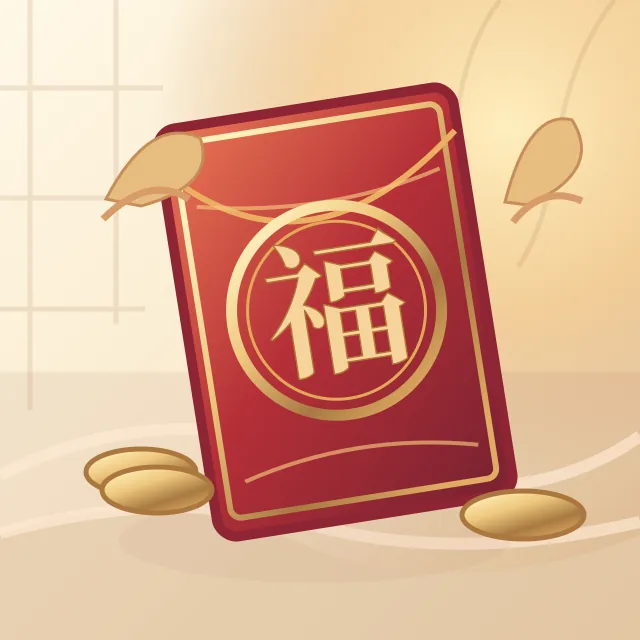 Go4D original illustration of Ang Pow, a documented meaning for 3134